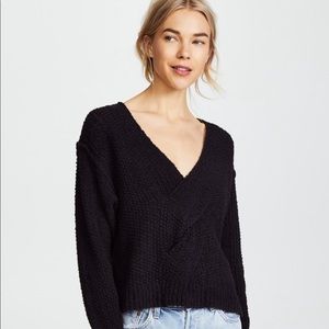Free People CoCo V Black Sweater - S